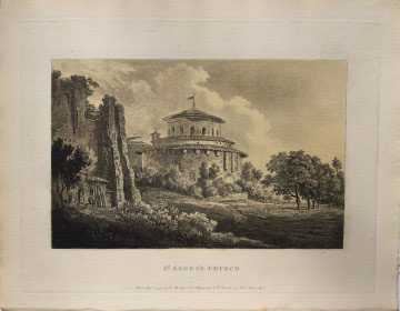 Fine Antique Prints St. Agnes Church