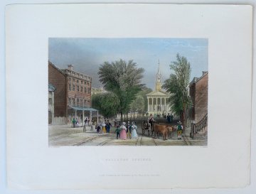(Ballston Springs) William H. Bartlett. American Scenery. London, 1839