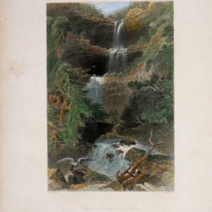(Caterskill Falls) Willaim H. Bartlett. American Scenery. London, 1839