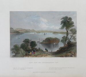 (Passamaquoddy Bay) William H. Bartlett. American Scenery. London, 1839