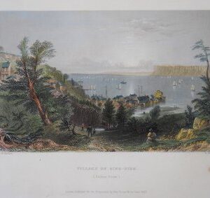 (Village of Sing Sing, Hudson River) William H. BArtlett. Ameriacn Scenery. London, 1839