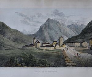 (Village of Simplon, Switzerland) After Miss Batty. Italian Scenery..., London 1820