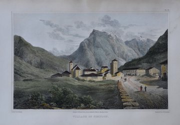 (Village of Simplon, Switzerland) After Miss Batty. Italian Scenery..., London 1820