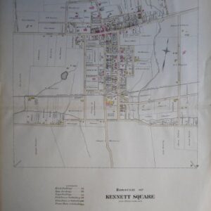 (Kennett Square, Chester County) Breous Farm Atlas. Philadelphia 1883