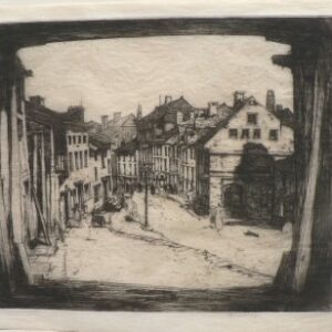 David Young Cameron. Old la Roche. Drypoint etching. 1907
