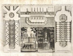 After Alexander Le Blond. (Cascades...). The Theory and Practice of Gardening… London: Bernard Lintot, 1728