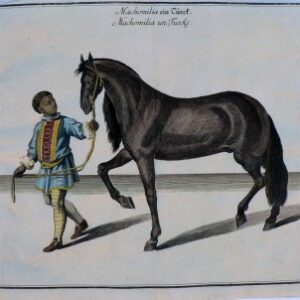 William Cavendish. (Horsemanship) Plate 9 La Methode et Invention Nouvelle… Antwerp, (1657)