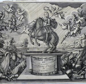 William Cavendish. Duke of Newcastle. (Portrait) German edition, (1700) 1764