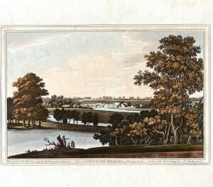 (View of Chertsey Bridge from Wooburn Farm) Boydell, John and Josiah, History of the River Thames, London 1794-96