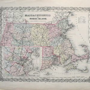 Colton, J.H. Massachusetts and Rhode Island. New York, 1855.
