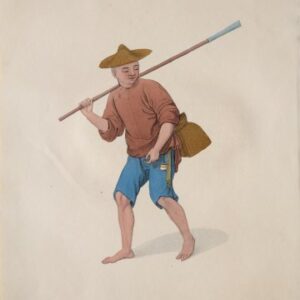 (Fisherman with a Scoop) After Pu Qua. Costume of China. London, [1799-1804] - 1821