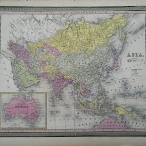 (Asia) Thomas Cowperthwait. Universal Atlas. Philadelphia 1850