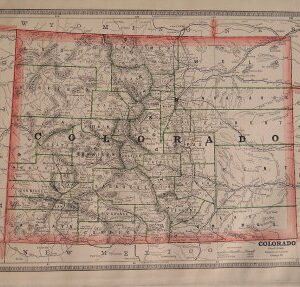 (Colorado) George F Cram. Chicago 1887.