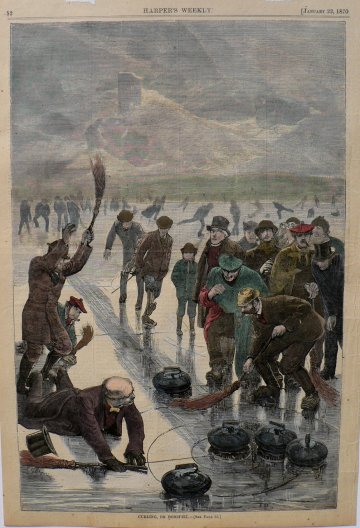 Curling... New York: Harpers Weekly, 1870