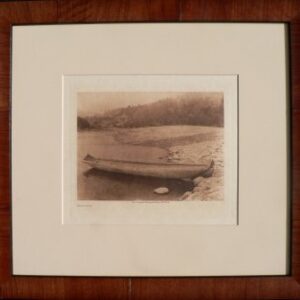 Edward S. Curtis. (Hupa Canoe) The North American Indian. 1907-1930