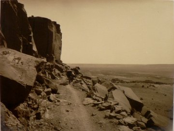 Edward S. Curtis. On the Trail. Unpublished bromide photograph. Circa 1907-1930