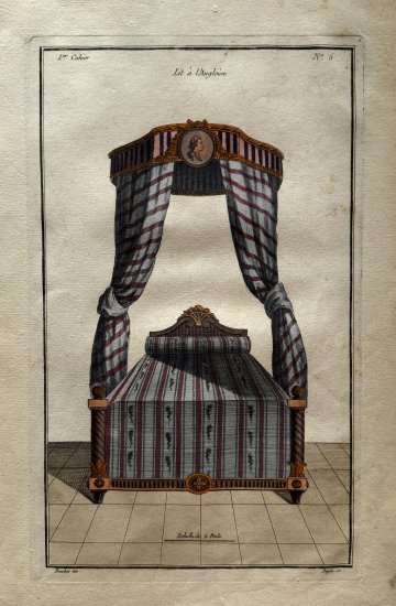 After Jean-Charles Delafosse (English Bed) Ameublement. Paris 1768