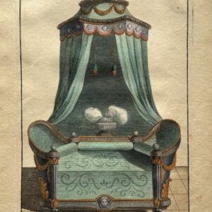 After Jean-Charles Delafosse (Italian Bed) Ameublement. Paris 1771