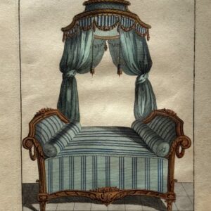 After Jean-Charles Delafosse (Turkish Bed) Ameublement. Paris 1771