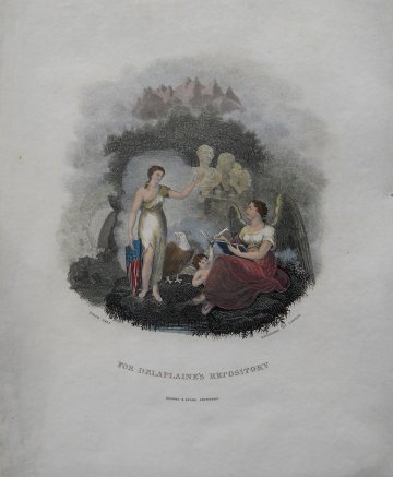 After William Birch (Liberty and Academia) Delaplaine's Repository. Philadelphia 1815