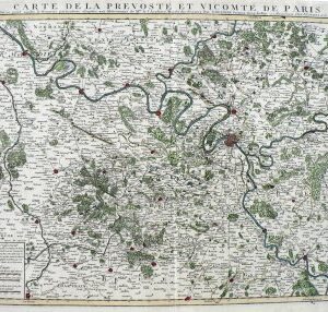 (Paris and Surrounding Area) Guillaume Delisle. Amsterdam: Covens and Mortier, c. 1735