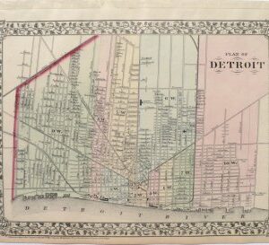 Mitchell. S. Augustus. (Plan of Detroit) Philadelphia, 1873