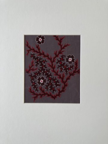 French Provencal Fabric Design painting No 7, c. 1850