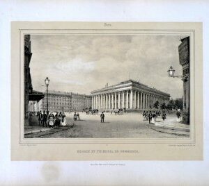 (Paris) La Bourse. Nouvelles Vues de Paris. Paris: Gihaut Freres, ca. 1870