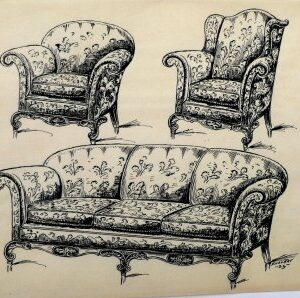 Gottlieb Buehler. 38. (Sofa and 2 Chairs) American, 1923