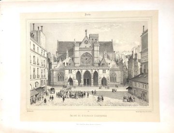 (Paris) Eglise de St. Germain L'Auxerrois. Nouvelles Vues de Paris. Paris: Gihaut Freres, 1870