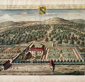 (Hardiwick Park Court) The Ancient & Present State of Gloucestershire. London: 1712. Framed