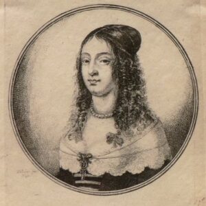 W. Hollar. (Woman with long curls) Bohemia. 17th century etching