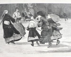 after Winslow Homer. A Skating Scene. New York: Harpers Weekly, 1868
