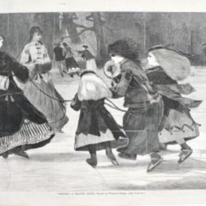 after Winslow Homer. A Skating Scene. New York: Harpers Weekly, 1868