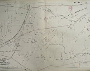 G.M. Hopkins. (Wynnewood) Pl. 2 Atlas of Bryn Mawr and Vicinity...Pennsylvania R.R. Philadelphia, 1881