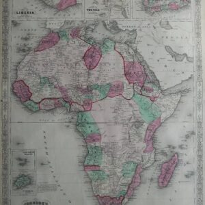 (Africa) Johnson's New Illustrated Family Atlas. New York 1864
