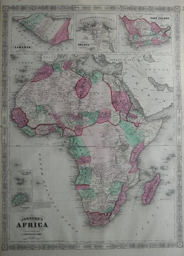 (Africa) Johnson's New Illustrated Family Atlas. New York 1864