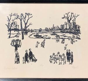Kleinholz, Frank. Sunday in the Park. Serigraph