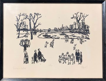 Kleinholz, Frank. Sunday in the Park. Serigraph
