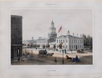 Augustus Kollner. “State House.” Views of American Cities New York: 1848. Archivally Framed