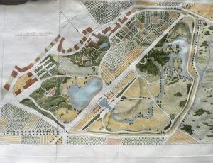 Jean Charles Krafft. (Terraces, parterres, water features) Plans des Plus Beaux Jardins... Paris: Levault, 1809