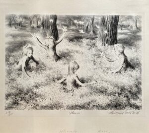 Lawrence Beall Smith. ("Leaves") New York c. 1970s