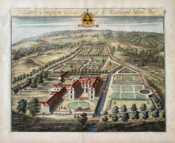 (Little Compton) The Ancient & Present State of Gloucestershire. London: 1712. Framed