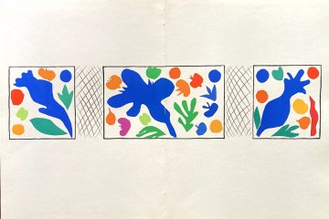 Matisse, Henri. "Coquelicots." Verve, Paris 1958. Double page