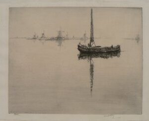 James McBey. (Zaandam) Etching. 1824