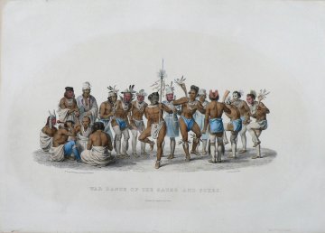 War Dance of the Sauks and Foxes. History of the Indian Tribes... Philadelphia: 1836-44