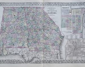 Georgia and Alabama (Savannah and Atlanta). Washington, S. Augustus Mitchell, 1872
