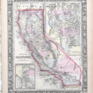 S. Augustus Mitchell (California) New General Atlas. Philadelphia [1860]-1864