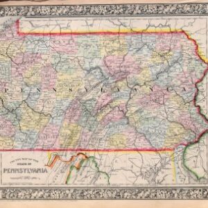 S. Augustus Mitchell. (Pennsylvania). New General Atlas. Philadelphia 1865