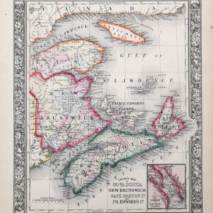 S. Augustus Mitchell (Nova Scotia) New General Atlas. Philadelphia [1860]-1864